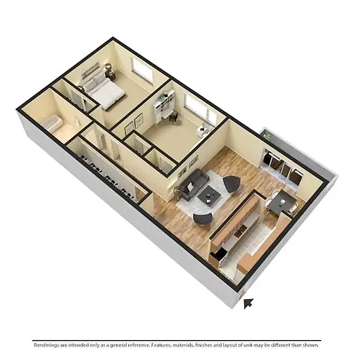 Floor plan 2 Bedrooms