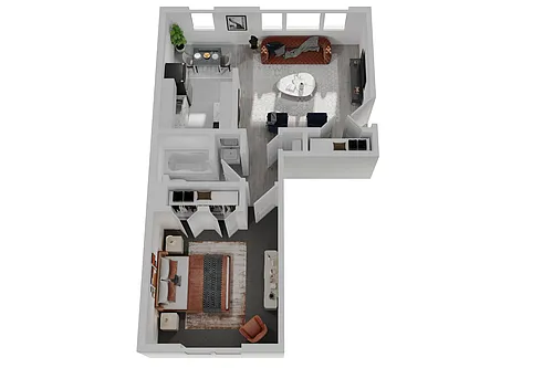 Floor plan One Bedroom