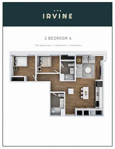 Floor plan 2 Bedroom A