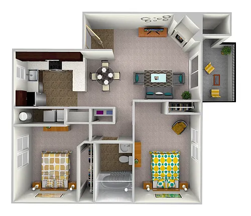 Floor plan 2x1 Upper