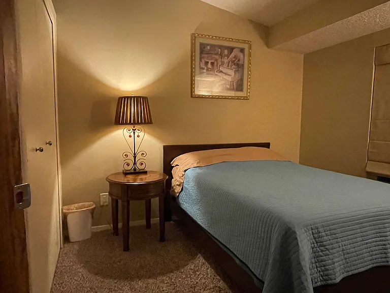 Secondary bedroom with full size bed