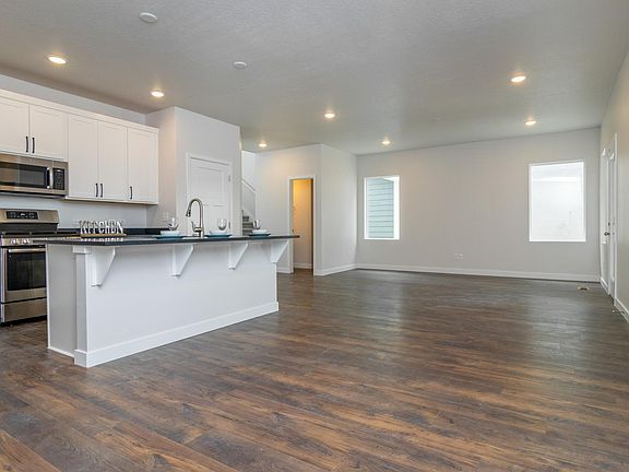 Kitchen and Family Room (from Dining Room)