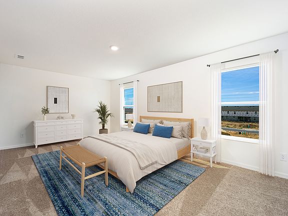 This secluded master suite provides a peaceful retreat