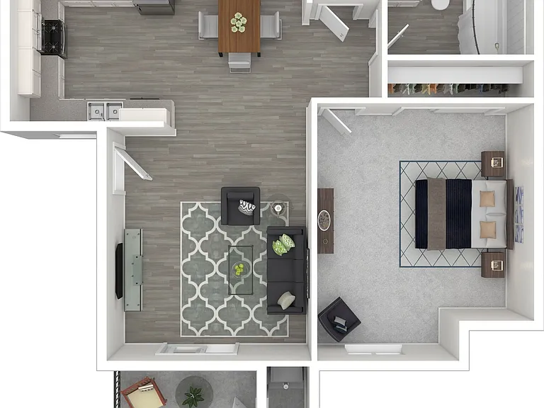2 BD / 1 BA ? 749 SF