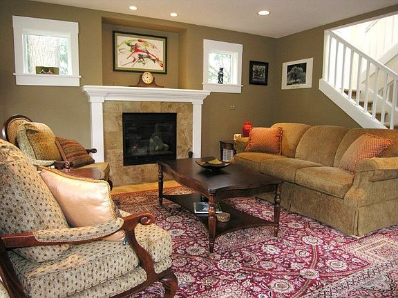 Comfortable warm colors throughout the home.