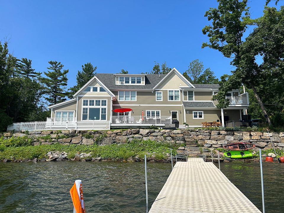 Exterior from lake. 

Dock not included. Can be added seasonally for an additional fee