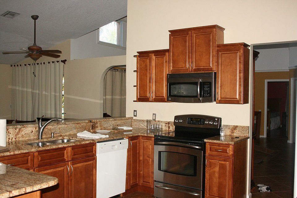Huge remodeled kitchen.