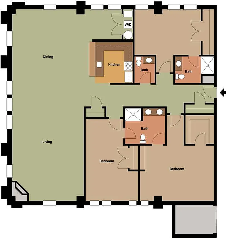 Floor plan 3 Bedroom