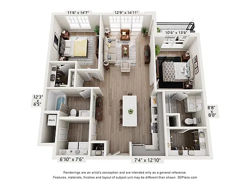 Floor plan Kohlman Style F