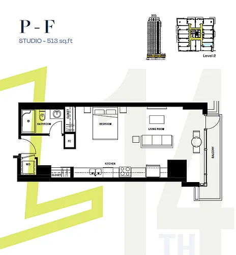 Floor plan Studio