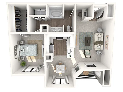 Floor plan 1X1 A4