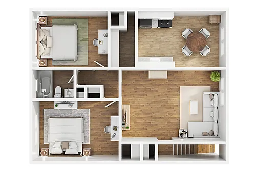 Floor plan Two Bedroom