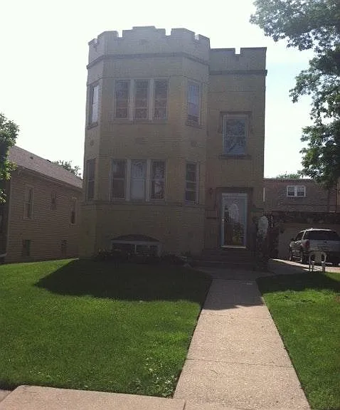 front of building