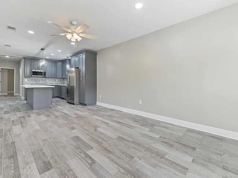 Living room toward Kitchen