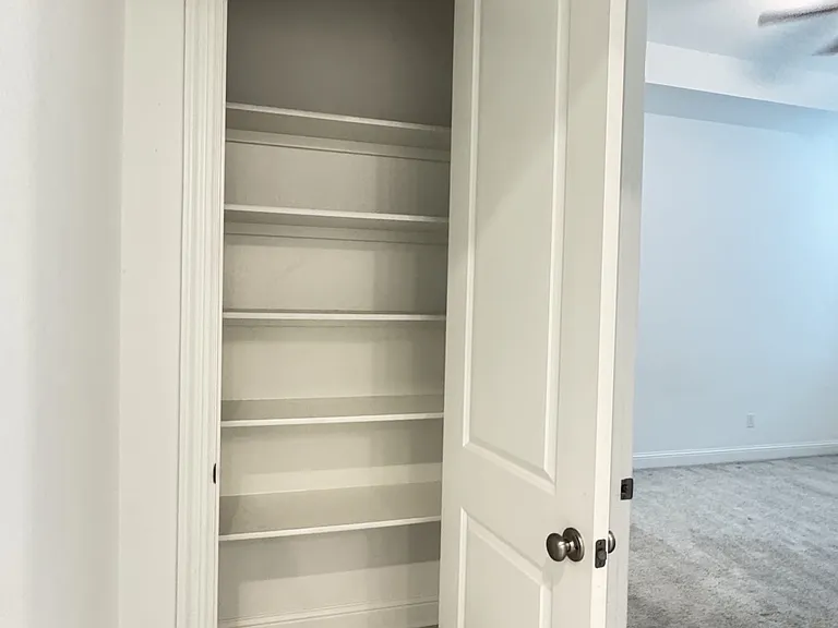 Extra storage entry way to Master Bedroom