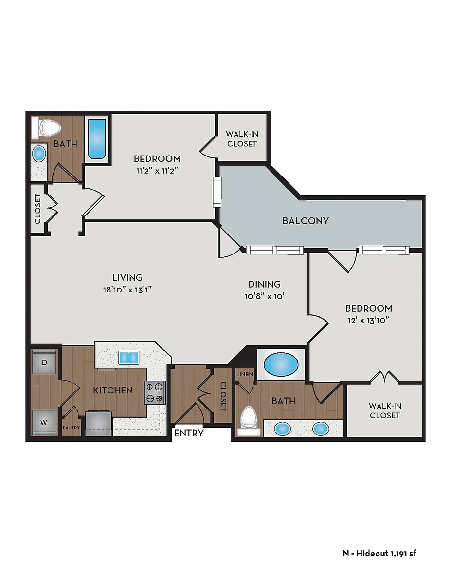 Floor plan Hideout