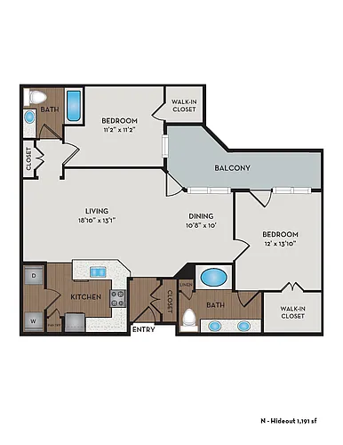 Floor plan Hideout