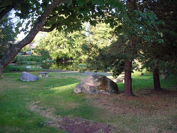Private association park and pond.