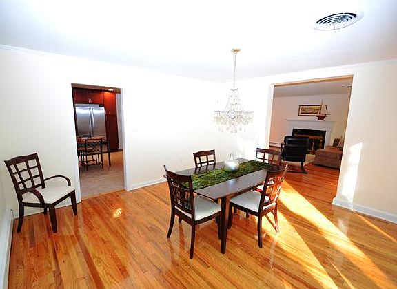 Dining room joins the kitchen and living room