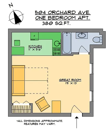 Floor plan Studio