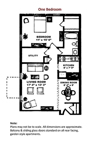 Floor plan 1X1
