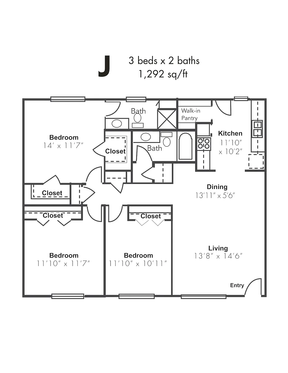 Floor plan 3x2AU
