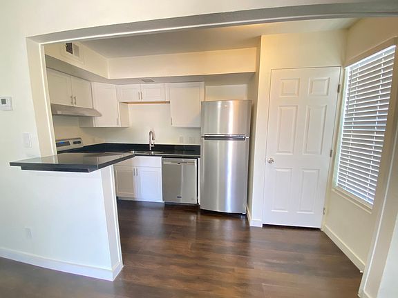Kitchen with brand-new cabinets and appliances