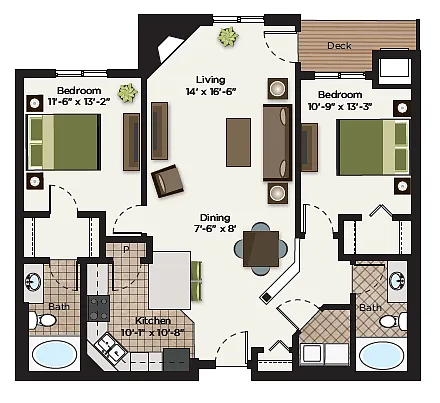 Floor plan Maple A1