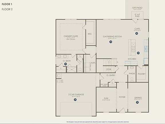 Braddock Floor Plan, Quick Move-In Home, Floor 1