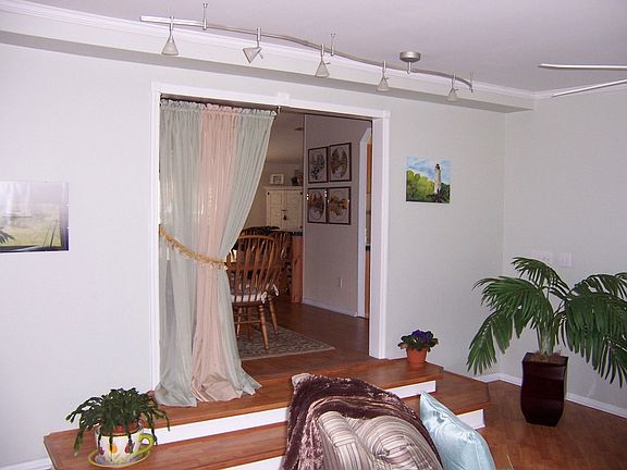 Looking into dining room