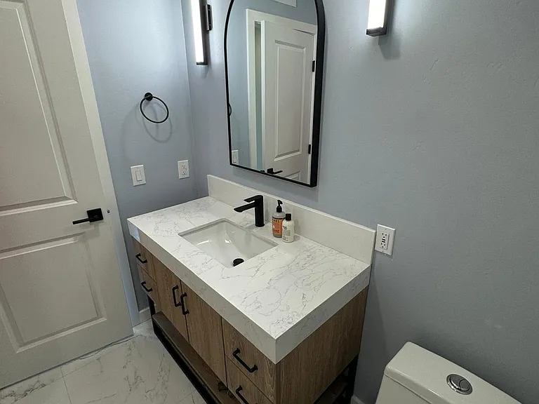 guest bathroom.