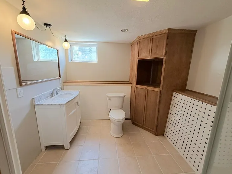 Bathroom #2 located in the Basement