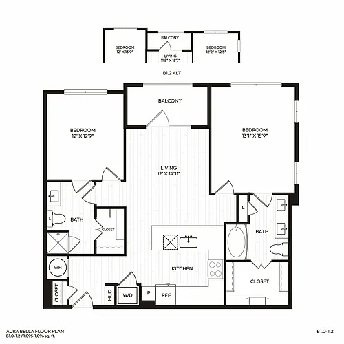 Floor plan B1