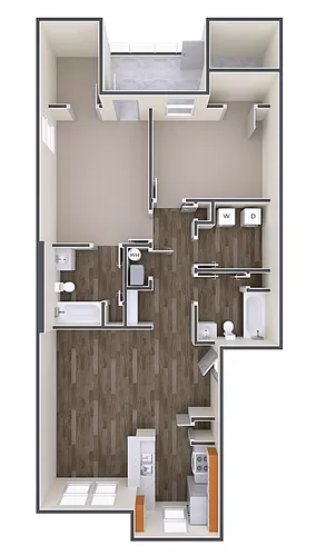 Floor plan 2 BR