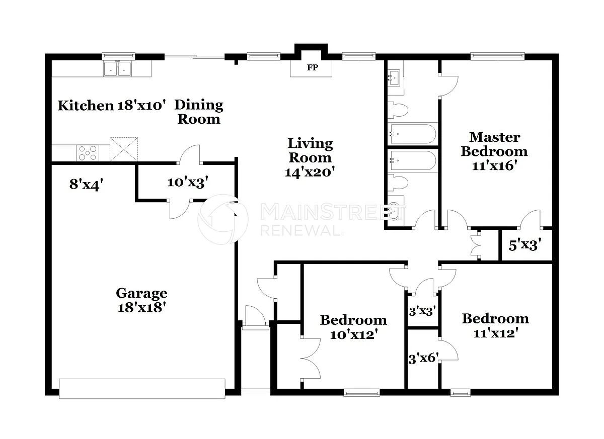 Floor Plan - 3516 7th St