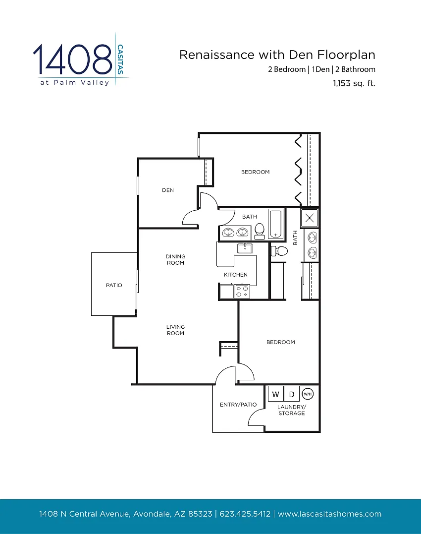 Floor plan Renaissance with Den