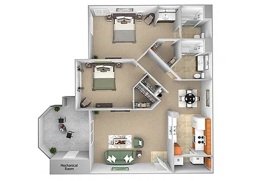 Floor plan B3 (Tuscany)