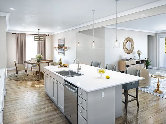 Kitchen with center island
