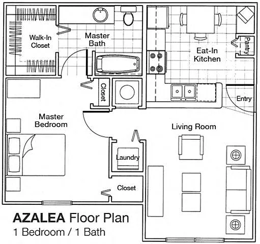 Floor plan 1X1