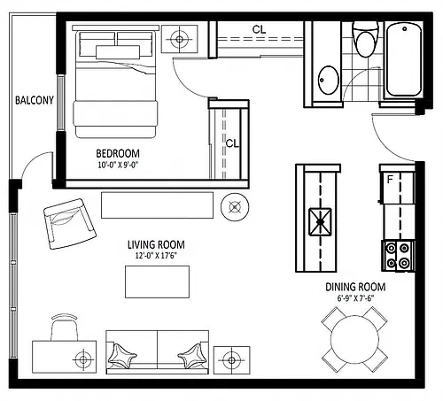 Floor plan 8740 Cartier - Plan A