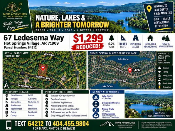 Ledesema Way, Hot Springs Village, AR 71909