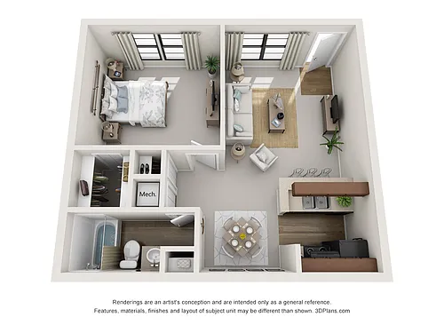 Floor plan A1 Renovated