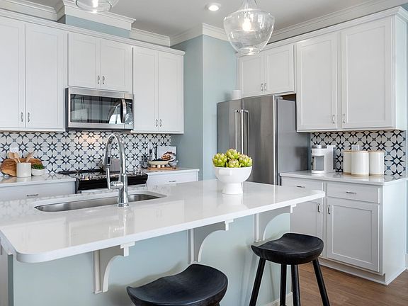 The kitchen of the Lennox townhomes.