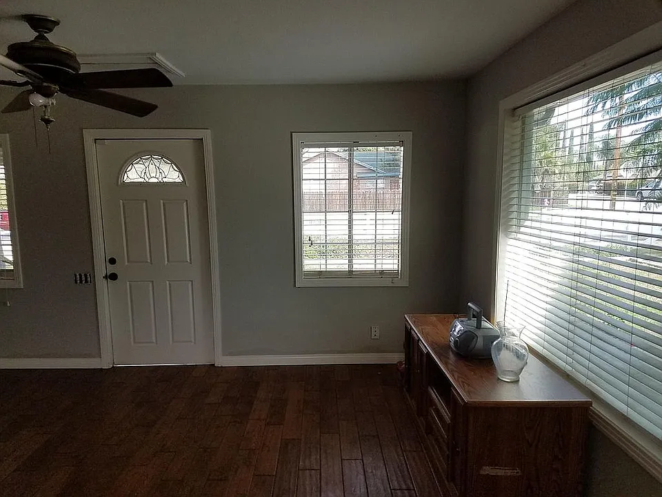 Living room with hardwood floors
