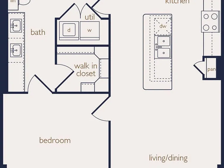 A5.B floor plan Eighteen25 Downtown