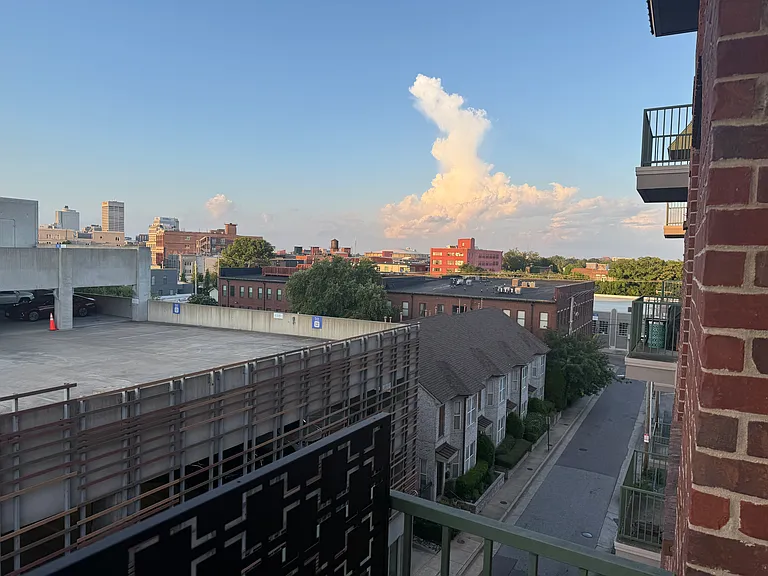 Back patio views of downtown