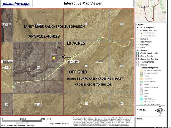 3rd image of 102-40-023 E Burro Creek Crossing Road
