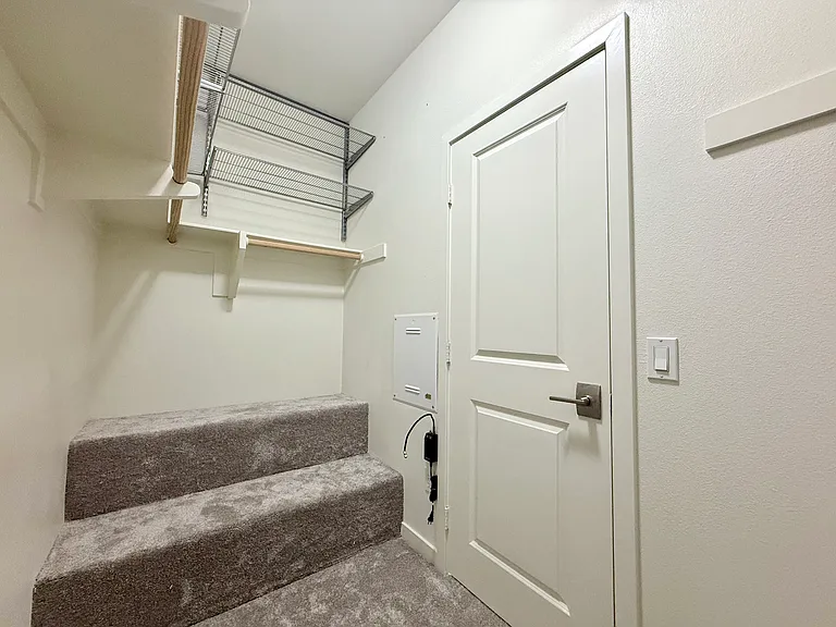 Closet 1 of 2 in primary bedroom: walk-in