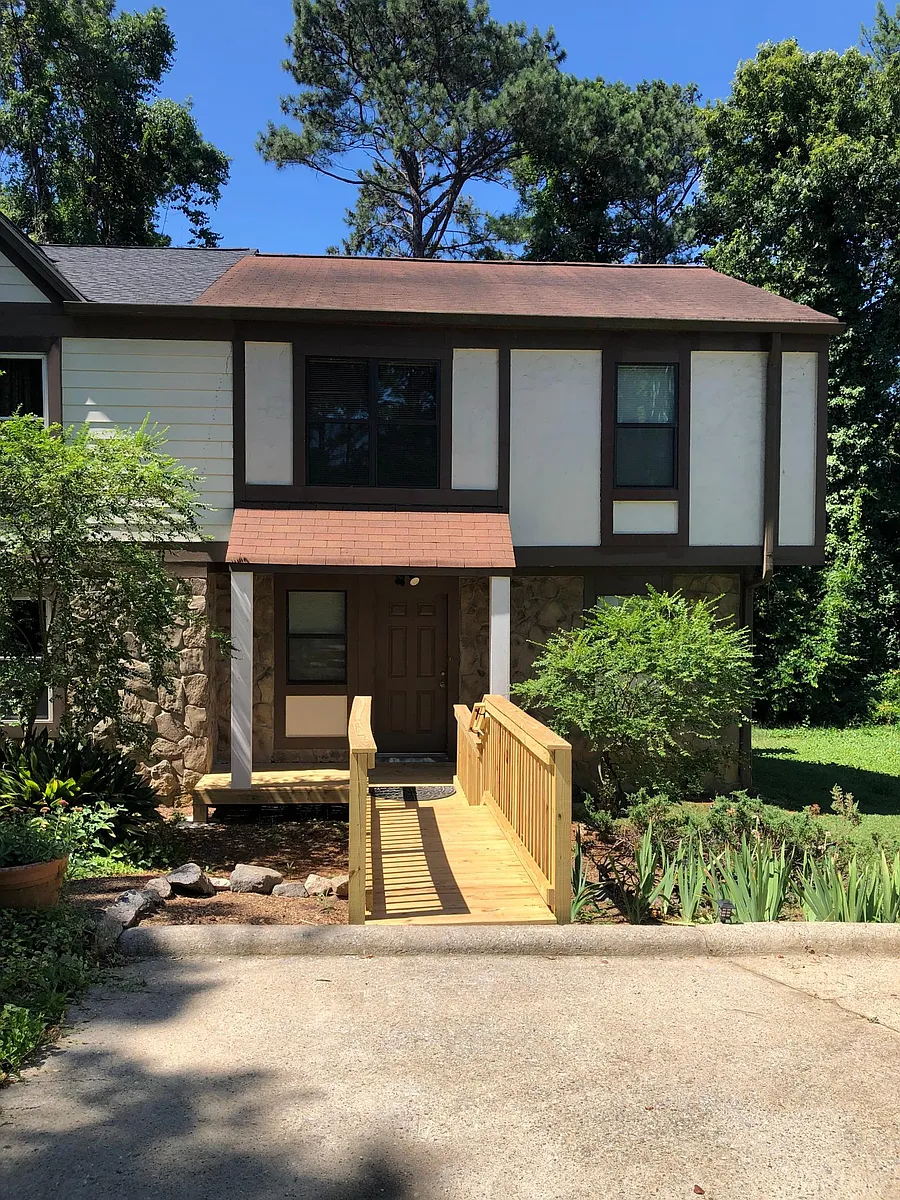 Outside Front of Townhouse - Front Deck new in 2022 - 1269 Ridgecrest Ln SE