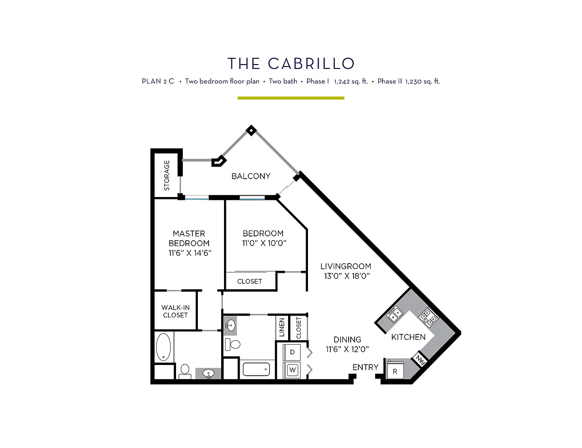 Floor plan CMV II - Cabrillo